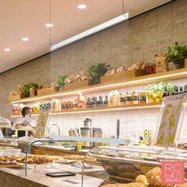 Mampara de protecció suspesa 100 x 70 cm.